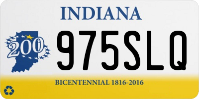 IN license plate 975SLQ