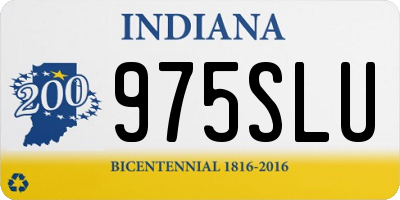 IN license plate 975SLU