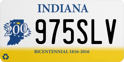 IN license plate 975SLV