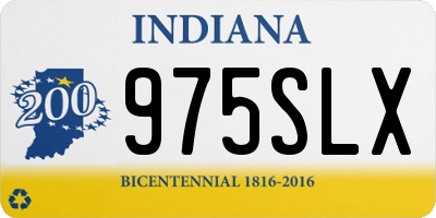 IN license plate 975SLX