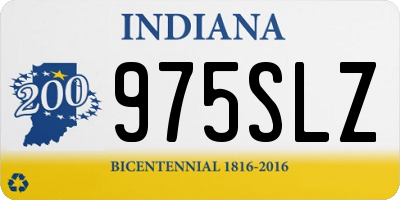IN license plate 975SLZ