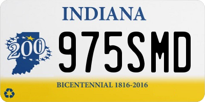 IN license plate 975SMD