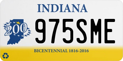 IN license plate 975SME