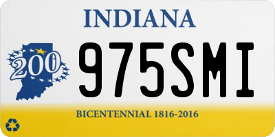 IN license plate 975SMI