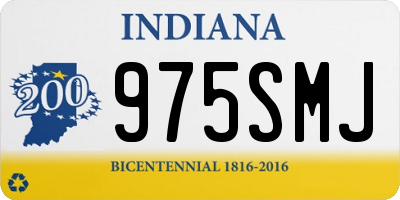 IN license plate 975SMJ