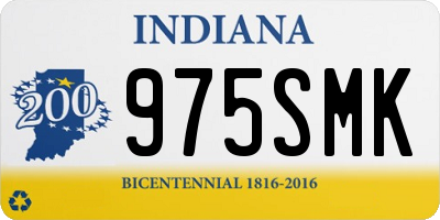 IN license plate 975SMK