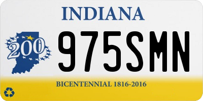IN license plate 975SMN