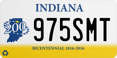 IN license plate 975SMT