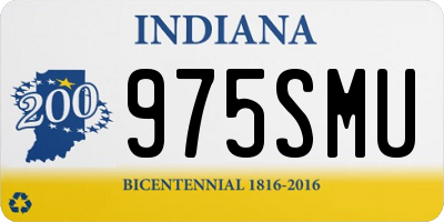 IN license plate 975SMU