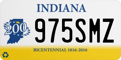 IN license plate 975SMZ