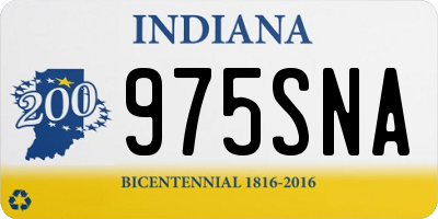 IN license plate 975SNA
