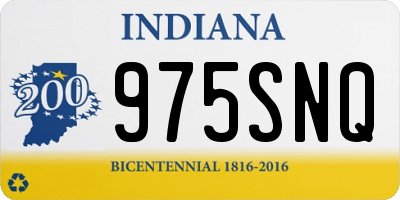 IN license plate 975SNQ