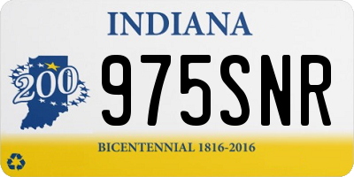 IN license plate 975SNR