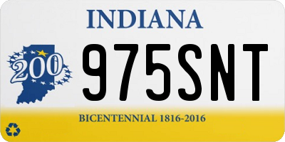 IN license plate 975SNT