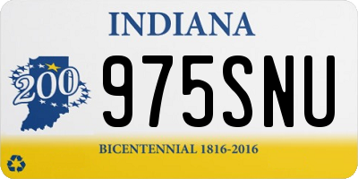 IN license plate 975SNU