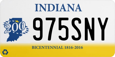 IN license plate 975SNY