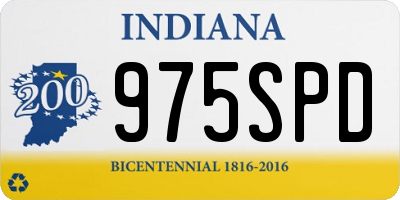 IN license plate 975SPD