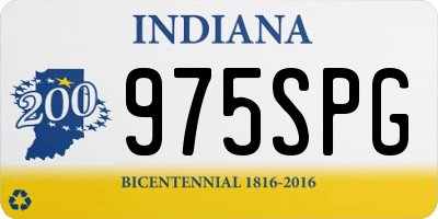 IN license plate 975SPG