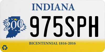 IN license plate 975SPH