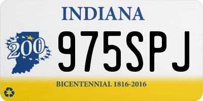IN license plate 975SPJ