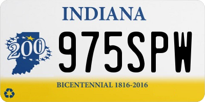 IN license plate 975SPW