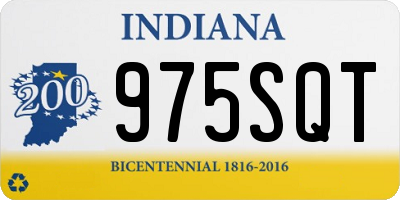IN license plate 975SQT