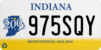 IN license plate 975SQY
