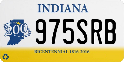 IN license plate 975SRB