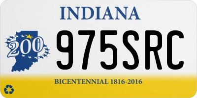 IN license plate 975SRC