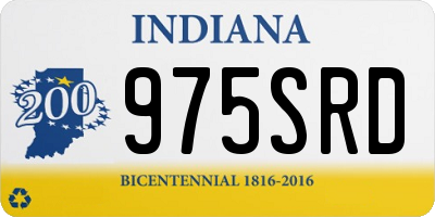 IN license plate 975SRD