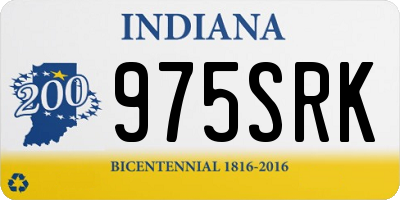IN license plate 975SRK