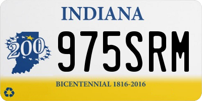IN license plate 975SRM