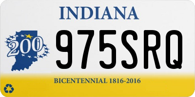 IN license plate 975SRQ