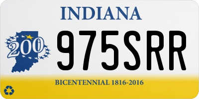 IN license plate 975SRR