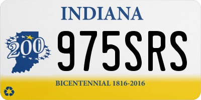 IN license plate 975SRS