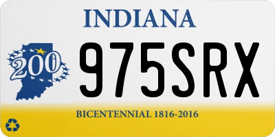 IN license plate 975SRX