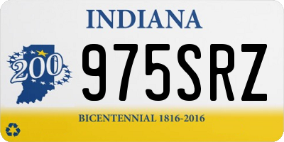 IN license plate 975SRZ