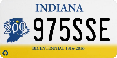 IN license plate 975SSE