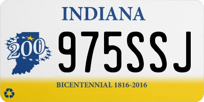 IN license plate 975SSJ