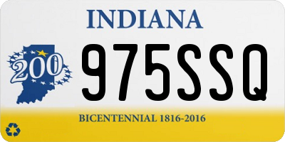 IN license plate 975SSQ