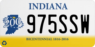 IN license plate 975SSW
