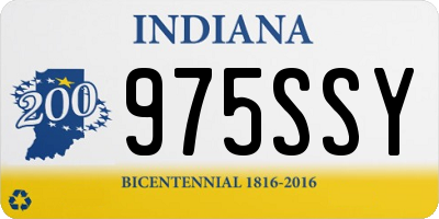 IN license plate 975SSY