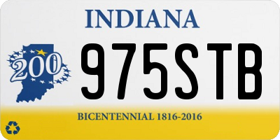 IN license plate 975STB