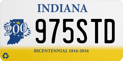 IN license plate 975STD