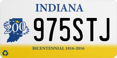IN license plate 975STJ