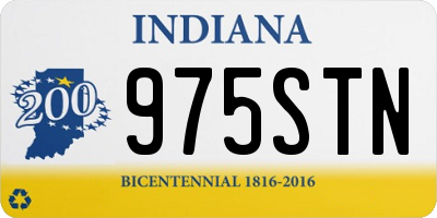 IN license plate 975STN