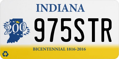 IN license plate 975STR