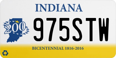 IN license plate 975STW