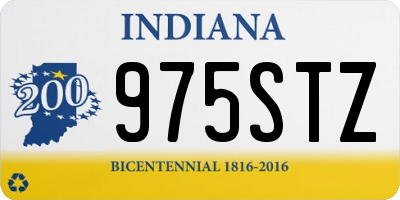 IN license plate 975STZ