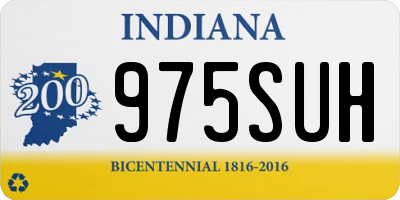 IN license plate 975SUH